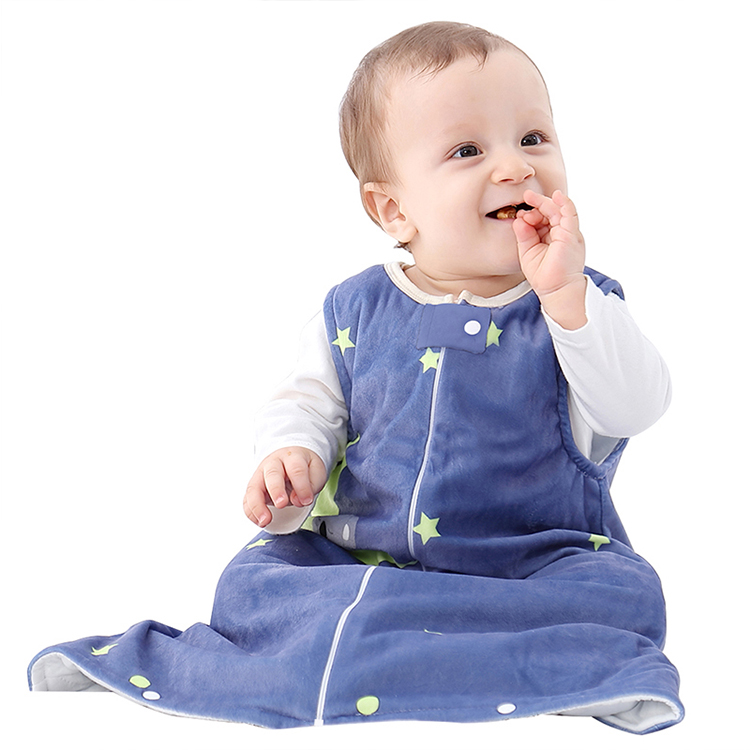 MICHLEY оптовая продажа Детские темно синий без рукавов Анти Удар спальный мешок