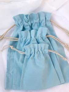 Bolsas de Algodón de Lujo Blancas 6X8 con Cordón y Marca Personalizada al por Mayor - Product Image 2