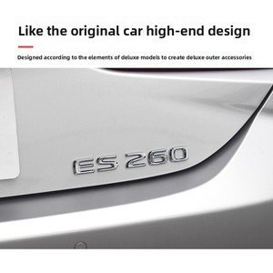 Emblème de queue de voiture pour <span class=keywords><strong>Lexus</strong></span> ES200/260 Emblème de queue extérieur stéréoscopique 3D Accessoire de voiture - Product Image 5