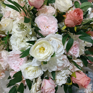 IFG nouveau conçu 50 cm blanc et rose fleur boule multicouche <span class=keywords><strong>Table</strong></span> <span class=keywords><strong>de</strong></span> mariage pièce maîtresse <span class=keywords><strong>pour</strong></span> Noël Pâques retour à l'école - Product Image 6