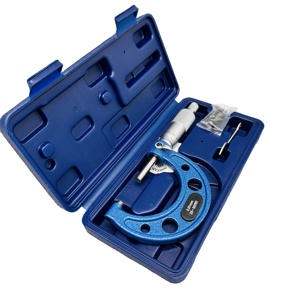 25-50Mm Analoge Metrische <span class=keywords><strong>Micrometer</strong></span> Schroefmeter Buiten <span class=keywords><strong>Micrometer</strong></span> Met 0.01 Resolutie En Blauwe Verfspray - Product Image 1