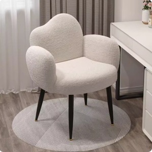 Silla de tocador cómoda de estilo nórdico minimalista, chaise longue, taburete de maquillaje, mueble de hogar famoso en internet para sala de estar - Product Image 5