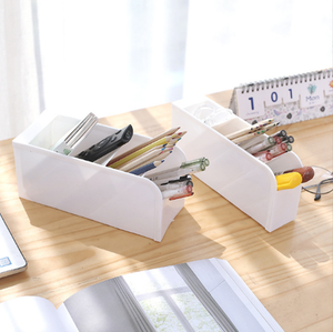 Organizer da Scrivania in Plastica, Portapenne e Portamatite, Contenitore per Cancelleria da Ufficio - Product Image 3