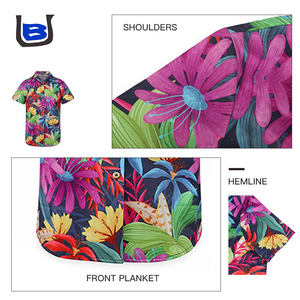 Camicie Hawaiane da Uomo con Stampa Floreale, Maniche Corte, Colletto Cubano, Design Personalizzato Gratuito - Product Image 5