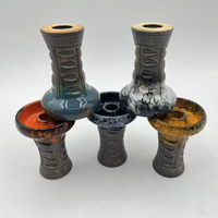 Usine en gros nouveau style narguilé céramique tête shisha céramique bol boîte emballage fumée tête