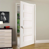 Porte en bois MDF moderne pour chambre à coucher, cuisine, salle de bain et décoration intérieure de placard