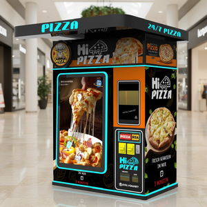 Robot distributeur de pizzas IPLAYSMART Auto <span class=keywords><strong>Express</strong></span> Cartoon avec four infrarouge, machine à pizzas intelligente, distributeur automatique de pizzas - Product Image 1