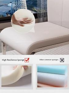 Sillas Modernas de Oficina y Cafetería, Estilo Milano Nórdico, de Metal y <span class=keywords><strong>Cuero</strong></span> Sintético, para Sala de Estar y Comedor - Product Image 5