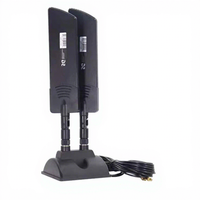 Antenne de station de base WiFi externe omnidirectionnelle 2*2 5G 4G LTE 3G GSM avec base magnétique TS9 mâle, double bande, gain 42dBi, pour routeur CPE Pro