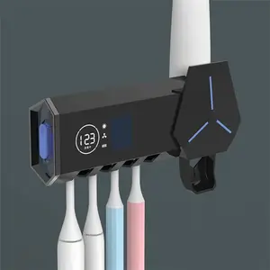 בסיטונאות משחת שיניים dispenser מעקר-חדש הגעה מבוגרים sanitizer uvc מעקר מברשת שיניים מברשת שיניים מחזיק משחת שיניים dispenser