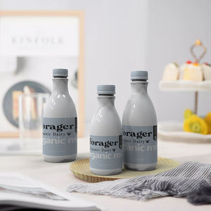 Botellas de Plástico para Jugos con Tapas, Botellas Reutilizables para Jugos, Recipientes Transparentes para Bebidas con Tapas para Hacer Jugos - Product Image 1