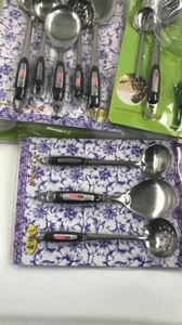 Juego de 5 utensilios de cocina de plástico antiadherentes y flexibles: espátula, cuchara para sopa, espátula para freír, cuchara ranurada - Product Image 6