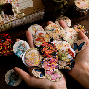 45個/箱 キャンディー ポスト ボックス入りシール 美しいあなたとの出会いシリーズ レトロ アート 手帳 DIY装飾 スライディング ステッカー ラベル - Product Image 5