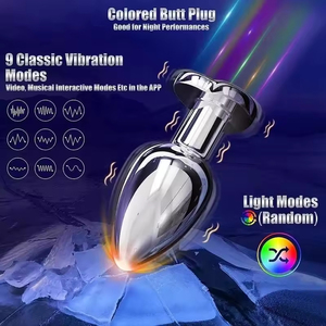 APP Remote Control <b>Anal</b> Vibrator LED Light <b>Anal</b> <b>Plug</b> Sex Toys Luminous Vibrating <b>Butt</b> <b>Plug</b> for Adult - Product Image 5