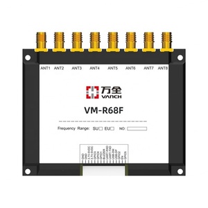 Vanch Eight-Port UHF RFID Reader Module VM-R68F 860-960MHz ABS Material 8 Channels Access Control Card Readers - Product Image 1