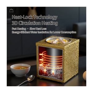 หม้อต้มซุปไฟฟ้าเชิงพาณิชย์สุดหรู ลายตอก  ทำจากสแตนเลส  พร้อมฟังก์ชั่นอุ่นโจ๊ก  ควบคุมอุณหภูมิได้  ขนาด 8 ลิตร 400 วัตต์ เหมาะสำหรับบุฟเฟ่ต์ - Product Image 5