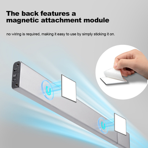 Siêu mỏng <span class=keywords><strong>LED</strong></span> PIR cảm biến chuyển động không dây USB có thể sạc lại đêm đèn dưới tủ chiếu sáng Pin có thể tháo rời 1000mAh - Product Image 5