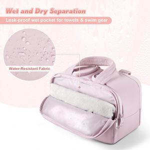 Trousse de Toilette et de Maquillage de Voyage Grande Capacité à 4 Zones Organisées avec Séparation Humide/Sèche pour un Rangement Catégorisé Ultime - Product Image 6