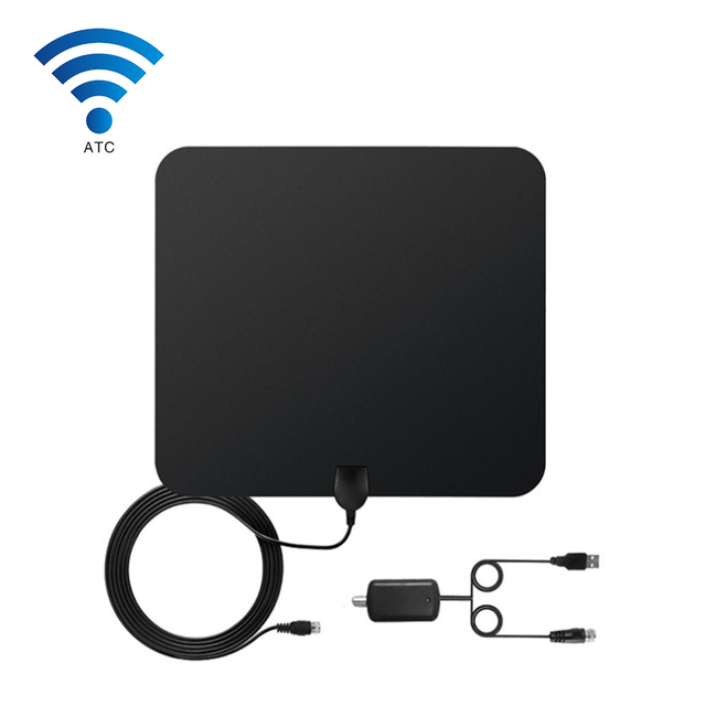 Yunding 2019 Indoor TV Antenna VHF UHF Digital 50miles HDTV HD Mobile Digital Antenna