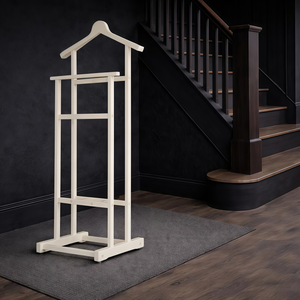 Porte-vêtements en <span class=keywords><strong>bois</strong></span> massif fait main pour chambre à coucher, support de rangement moderne pour costumes, organisateur de vêtements en <span class=keywords><strong>bois</strong></span> - Product Image 5