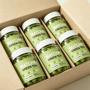 Factory Wholesale OEM Improve Memory Sleep Antioxidant Organic Matcha <b>Gummies</b> <b>Candy</b> Supplement Green Tea Matcha Flavour <b>Gummies</b> - Product Image 3