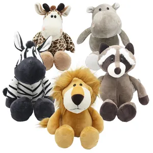 Hot Selling Realistic Stuffed Plush Sitting Zebra Animal Horse Toys Kids Birthday Gift Plush High Quality Zebra Toys