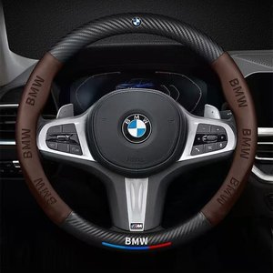 Housse de <span class=keywords><strong>volant</strong></span> de voiture sport de luxe en cuir artificiel à 3 branches pour <span class=keywords><strong>BMW</strong></span> Série 1/2/3/4/5/6/7 <span class=keywords><strong>X3</strong></span>/X1/X2/X4/X5/X6/X7 - Product Image 6