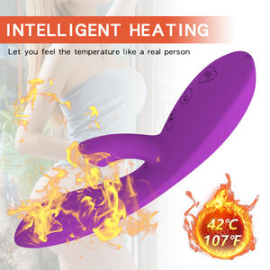 Vibratore Dildo Femminile Knowselect per Punto G con Riscaldamento Intelligente e Suzione, <span class=keywords><strong>12</strong></span> Frequenze, USB, Vibratori per Coppie - Product Image 5