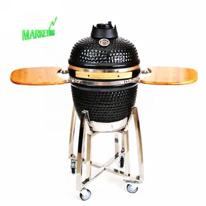 2020 Seb Grote Zwarte Ei Kamado Grill Keramische Barbecue Grill, 18 Inches Japanse Kamado Grills Bbq Roker, grills Bbq