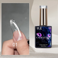 Nouveau Gel Polish Transparent Effet Œil de Chat Blanc Scintillant Français 2026, Non Toxique, Écologique, Longue Durée, pour DIY