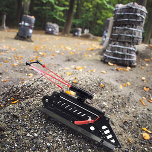 หนังสติ๊กเหล็กพับได้ Piaoyu สำหรับกิจกรรมกลางแจ้ง พร้อมเลเซอร์สีแดงความแม่นยำสูง อุปกรณ์เสริมสำหรับการล่าสัตว์ - Product Image 6