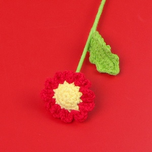Ramo de Flores Tejidas a Crochet, Margaritas Artificiales Hechas a Mano, para Regalo y Decoración del Hogar, Venta al Por Mayor - Product Image 3