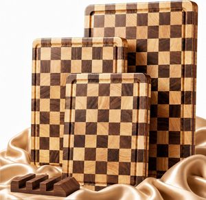 Standing <b>Wood</b> <b>Sliced</b> Cutting Board Household Chopping Board Fruit Kitchen Complementary Food Extra Large Sustainable 2.0cm Thick - Product Image 4
