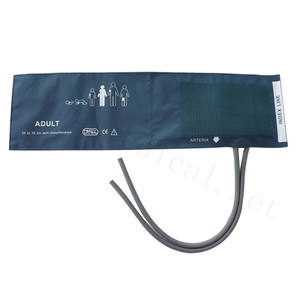 Nihon Kohden (신생아/유아/어린이/성인/THIGH) 과 호환되는 듀얼 튜브 블루 TPU NIBP 커프와의 혈압 커프 - Product Image 3