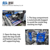 Machine d'emballage entièrement automatique pour sachets préformés Doypack à bec verseur, pour aliments, granulés, poudres, liquides, jus, remplissage et scellage de petits sachets