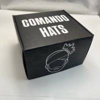 Caja de Cartón Corrugado Reciclable para Sombreros, con Recubrimiento UV Completo, Lámina Dorada y Barnizado