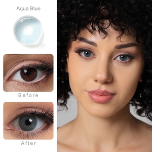 Nouveaux contacts colorés 2024 lentilles bleues douces populaires lentilles pour les <span class=keywords><strong>yeux</strong></span> naturelles lentilles de Contact de couleur en gros annuelles - Product Image 6