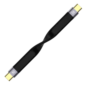 10Gbps USB 3.1ชนิด C อะแดปเตอร์ตัวผู้และสายชาร์จข้อมูล FPC แบนบางเฉียบป้องกัน <span class=keywords><strong>OTP</strong></span> สำหรับแล็ปท็อปและโทรศัพท์ DC เอาต์พุต - Product Image 1