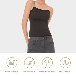 Trendy Breathable Plain Sleeveless Street Tank <b>Tops</b> Slim Fit Basic Ladies Vest Daily Wear Casual Solid Color Women Tank <b>Top</b> - Product Image 3