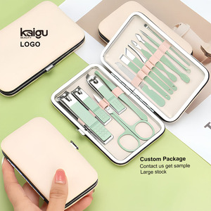 Kit Profesional de Manicura y Pedicura de 13 Piezas, Herramientas de Belleza de Acero Inoxidable, Cortaúñas, <span class=keywords><strong>Set</strong></span> de Cuidado <span class=keywords><strong>para</strong></span> Manos, Pies y Rostro - Product Image 1