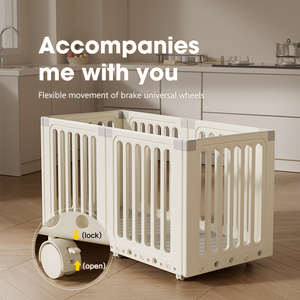 Clôture de parc mobile aux normes européennes Barrière de sécurité intérieure en plastique écologique pour bébé Parc pour enfants à usage domestique directement en usine - Product Image 5
