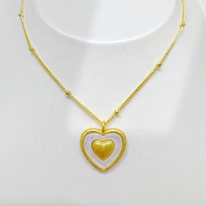 Collar con Colgante de Plata 925 de Alta Calidad, Chapado en Oro, con Concha y Piedras Preciosas, para Uso Diario, Regalo de Lujo para Mujer - Product Image 4