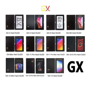 GX OLED grosir, untuk iPhone keras OLED X XS MAX 11PROMAX 12 Pro LCD Mobile untuk iPhone keras lembut OLED tampilan asli