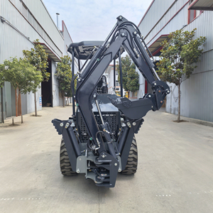 Tracteur-pelleteuse mobile 4x4 avec godet de terrassement avant pour chargeurs - Product Image 5