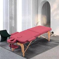Luxuriöse Weiße Leder-Massageliege Verstellbare Klappbare Massageliege Tragbare Schönheitssalon Gesichts-Spa Massageliege