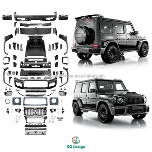 Pièces automobiles de style B 1:1 pour l'extérieur, compatibles Mercedes Classe G W465/W464 G63, pare-chocs avant et arrière en carbone sec de style B, capot, modèles de carrosserie - Product Image 2