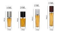 Diskon besar botol isi ulang parfum bulat kosong kustom kosmetik 20ml botol kaca parfum pompa semprot kustom