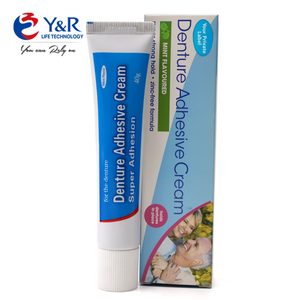 Pâte adhésive <span class=keywords><strong>pour</strong></span> prothèses dentaires à tenue super forte, saveur menthe, ingrédients de qualité alimentaire, sans zinc, tube de 40g 70g, OEM - Product Image 3