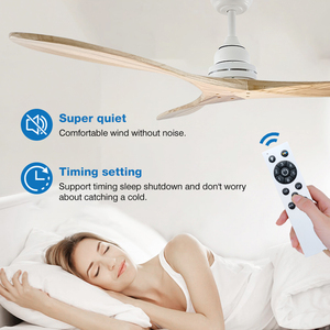 Nieuwe product huisdecoratie 48 inch omkeerbare motor huishoudelijke afstandsbediening stille luchtkoeling plafondventilator zonder verlichting - Product Image 3