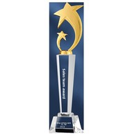 Trophée en verre personnalisé pour événements, compétitions scolaires, cadeaux commémoratifs, trophées sportifs en verre et cristal, coupes de récompense pour le basketball et le football